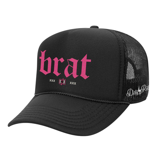 Brat Trucker Hat - Black