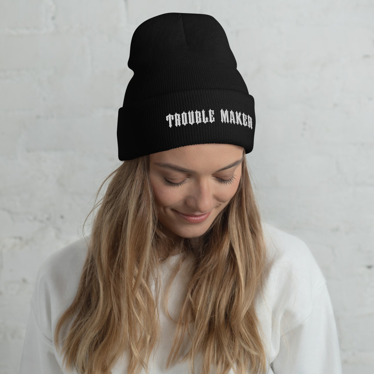 Trouble Maker Cuffed Beanie