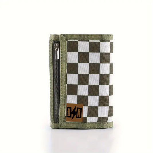 Dirty Rebel Checker Kids Wallet - Green