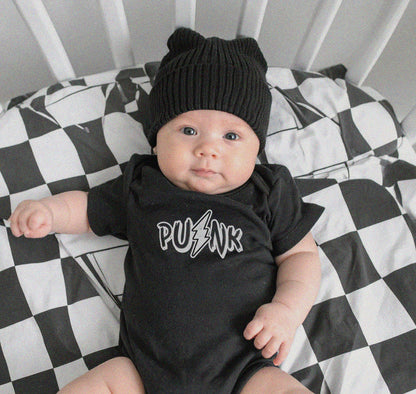 Infant Punk Bodysuit [Blackout edition]