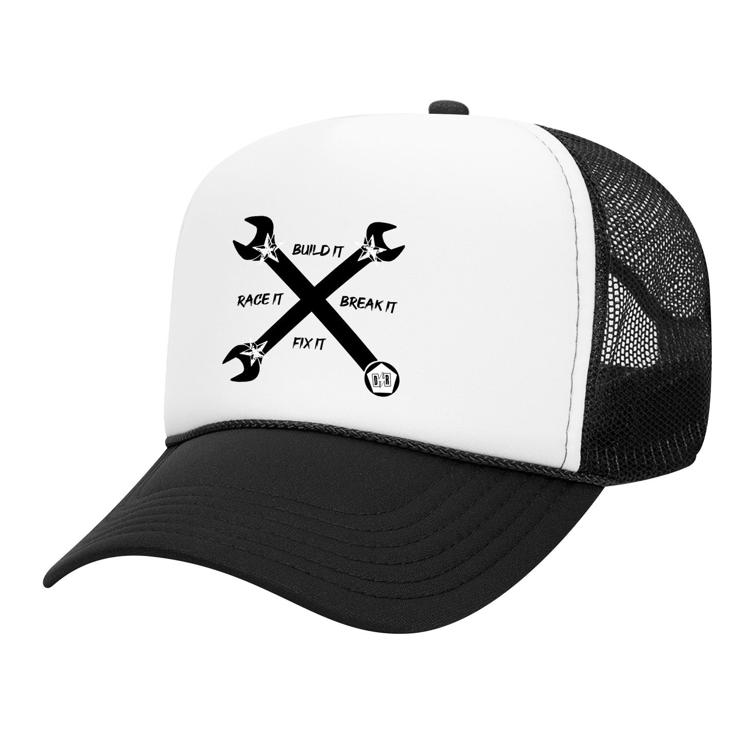 Racer Life Trucker Hat - White