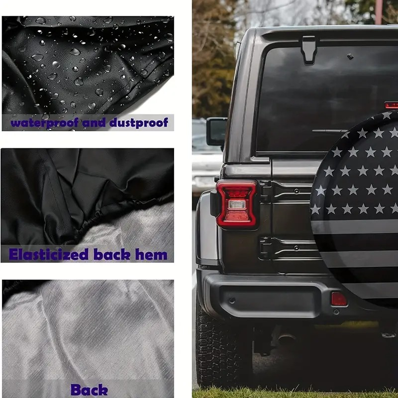 JEEP American Flag Spare Tire Cover