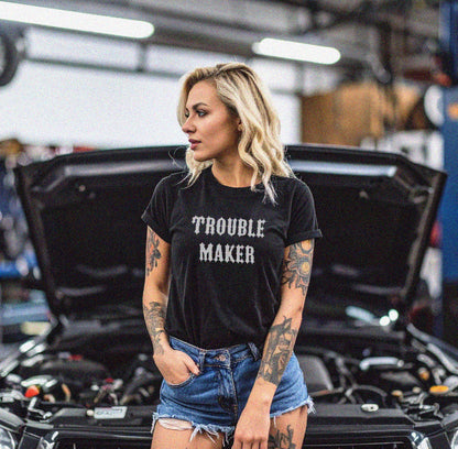 Women's Trouble Maker Tee [Blackout edition]