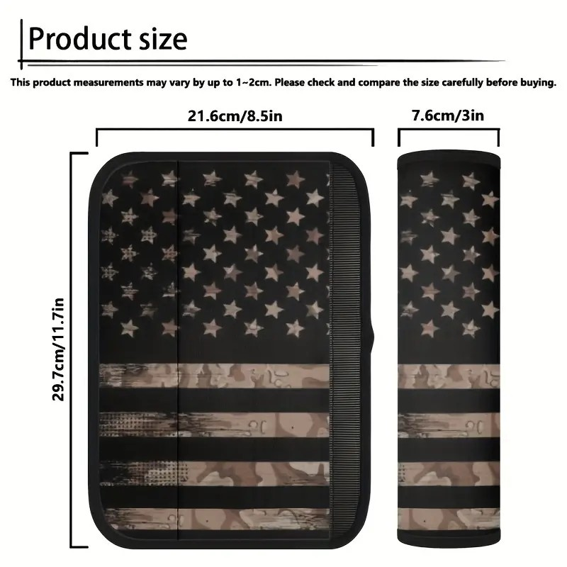 Distressed Flag Seat Belt Sleeve